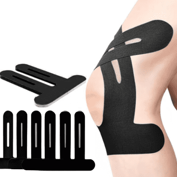 Netscroll Set 10-ih kinezioloških trakov za kolena, kineziološki trak za močno oporo in stabilnost, elastičen in vodoodporen, za šport in lajšanje bolečin, KinesTape