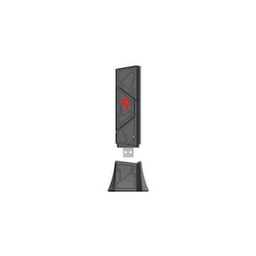 ASUS ROG USB-BE92 WiFi USB adapter, BE6500, Tri-Band WiFi7 (90IG09I0-MO0B00)