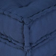 Vidaxl Modularni Poufi 3 kosi iz indigo tkanine