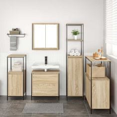 Vidaxl Komplet pohištva za kopalnico 5 pcs Bež 76,5 x 35 x 95 cm