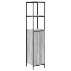 Vidaxl Komplet pohištva za kopalnico 5 pcs Siva 76,5 x 35 x 95 cm