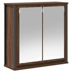 Vidaxl Komplet pohištva za kopalnico 5 pcs Rjava 76,5 x 35 x 95 cm