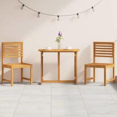 Vidaxl 3-delni bistro set za vrt iz trde akacije