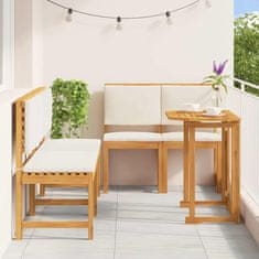 Vidaxl Vrtnik Bistro Set 5 pcs Rjava Trden akacijev les