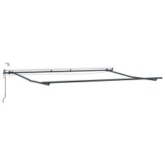 Vidaxl Samodejna Retraktabilna Tenda z LED Rdeča 400x350 cm