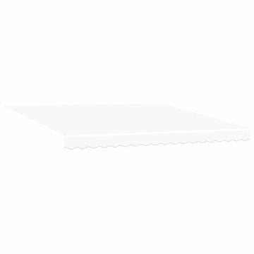 Vidaxl Nadomestno platno za tendo Bela 400 × 350 cm Platno