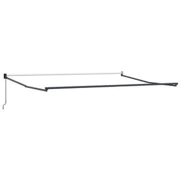 Vidaxl Zložen okvir senčila Antracit 400 × 300 cm Aluminij