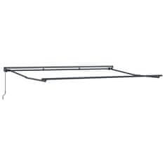 Vidaxl Okvir tende Antracit 4,5 × 3 m Braščen jeklo, aluminij