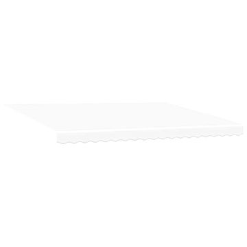 Vidaxl Nadomestno platno za tendo Bela 4,5 × 3 m Poliester
