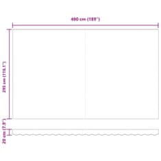 Vidaxl Ročno Zložljivo Senčilo Oranžno in Rjavo 500 x 300 cm