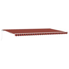 Vidaxl Vlečna tenda Oranžna in Rjava 600 × 300 cm