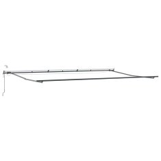 Vidaxl avtomatska zložljiva tenda z LED, svetlo siva, 600x300 cm