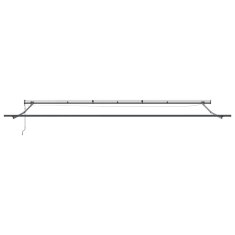 Vidaxl avtomatska zložljiva tenda z LED, svetlo siva, 600x300 cm