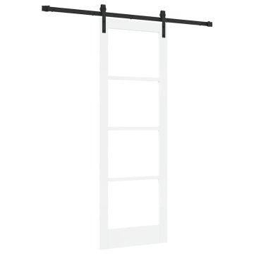 Vidaxl Notranja vrata ORKDAL Bela 73,5 x 211 cm Masivno borovo les