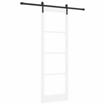 Vidaxl Notranja vrata ORKDAL Bela 78 x 232 cm Masivno borovo les