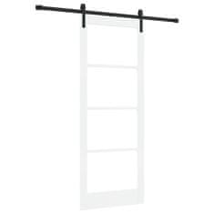 Vidaxl Drsna vrata ORKDAL Bela 83 x 211 cm Trden borov les