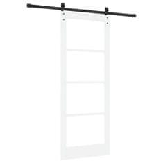 Vidaxl Drsna vrata ORKDAL Bela 83 x 211 cm Trden borov les