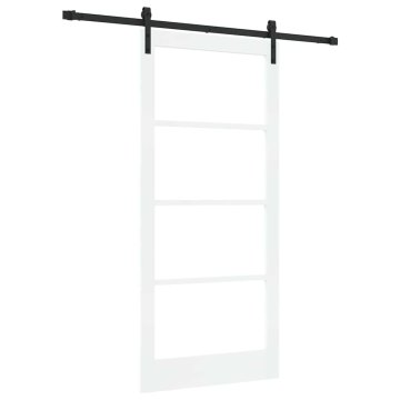 Vidaxl Drsna vrata ORKDAL Bela 93 x 202 cm Trden borov les