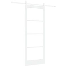 Vidaxl Drsna vrata ORKDAL Bela 83 x 211 cm Trden borov les