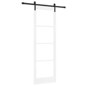 Vidaxl Drsna vrata Drugo ORKDAL Bela 78 x 232 cm
