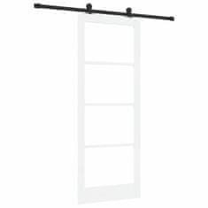 Vidaxl Drsna vrata ORKDAL Bela 83 x 211 cm Les in kovina