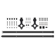 Vidaxl Bela drsna vrata s kompletom strojne opreme 78x211 cm iz masivnega lesa bor