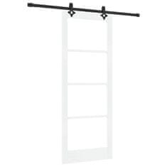 Vidaxl Drsna vrata ORKDAL Bela 83 x 211 cm Les in kovina
