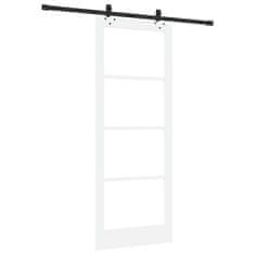 Vidaxl Drsna vrata ORKDAL Bela 83 x 211 cm Les in kovina