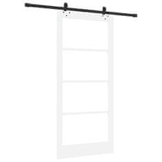 Vidaxl Drsna vrata ORKDAL Bela 93 x 202 cm Les in kovina