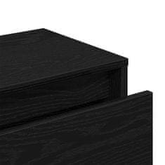 Vidaxl Komplet pohištva za hodnik 4 pcs Črni hrast 80 x 30.5 x 40 cm