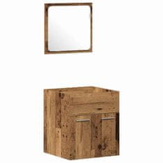 Vidaxl Komplet kopalniškega pohištva 3 pcs Star les 41 x 38.5 x 46 cm