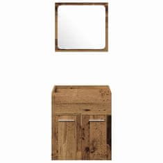 Vidaxl Komplet kopalniškega pohištva 3 pcs Star les 41 x 38.5 x 46 cm