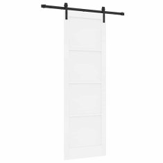 Vidaxl Drsna vrata Bela in črna 78 x 232 cm