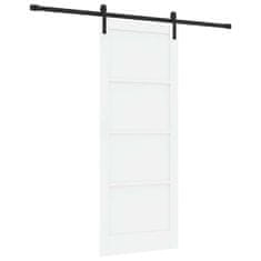 Vidaxl Drsna vrata Bela in črna 83 x 211 cm