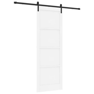Vidaxl Drsna vrata Bela in črna 83 x 232 cm