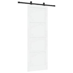 Vidaxl Drsna vrata ORKDAL Bela in črna 83 x 232 cm