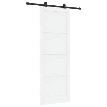 Vidaxl Drsna vrata ORKDAL Bela in črna 83 x 232 cm