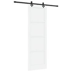 Vidaxl Drsna vrata Bela in črna 78 x 232 cm