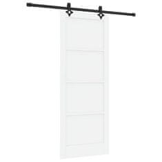 Vidaxl Drsna vrata Bela in črna 83 x 211 cm