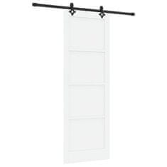Vidaxl Drsna vrata Bela in črna 83 x 232 cm