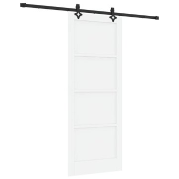 Vidaxl Komplet drsnih vrat Drugo ORKDAL Bela in črna 83 x 211 cm