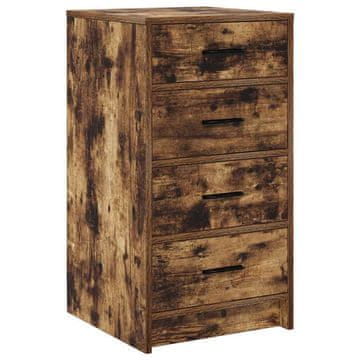 Vidaxl Strani šal Dimljeni hrast 40 x 41 x 75 cm Konstruiran les