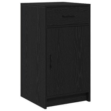 Vidaxl Strani šal Črna Orehovina 40 x 40,5 x 75 cm Konstruiran les