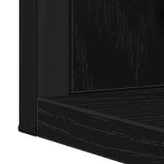 Vidaxl Komplet pohištva za kopalnico 2 pcs Črna 60 x 33 x 60 cm