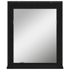 Vidaxl Komplet pohištva za kopalnico 4 pcs Črna 33 x 33 x 185.5 cm