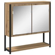 Vidaxl Komplet pohištva za kopalnico 3 pcs Rjava 80 x 30 x 60 cm