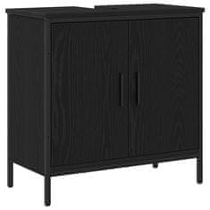 Vidaxl Komplet pohištva za kopalnico 4 pcs Črna 33 x 33 x 185.5 cm