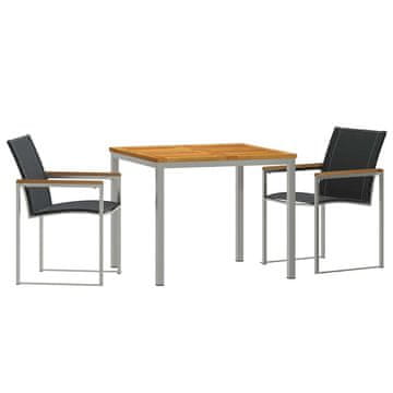 Vidaxl Komplet za jedilnico v vrtu 3 pcs