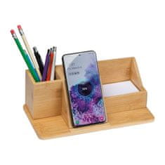 A DESIGN Bambusni organizator s 10W brezžičnim polnjenjem Lublin