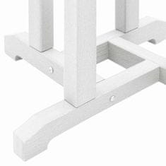 Vidaxl 3-delni vrtni bar set bela HDPE